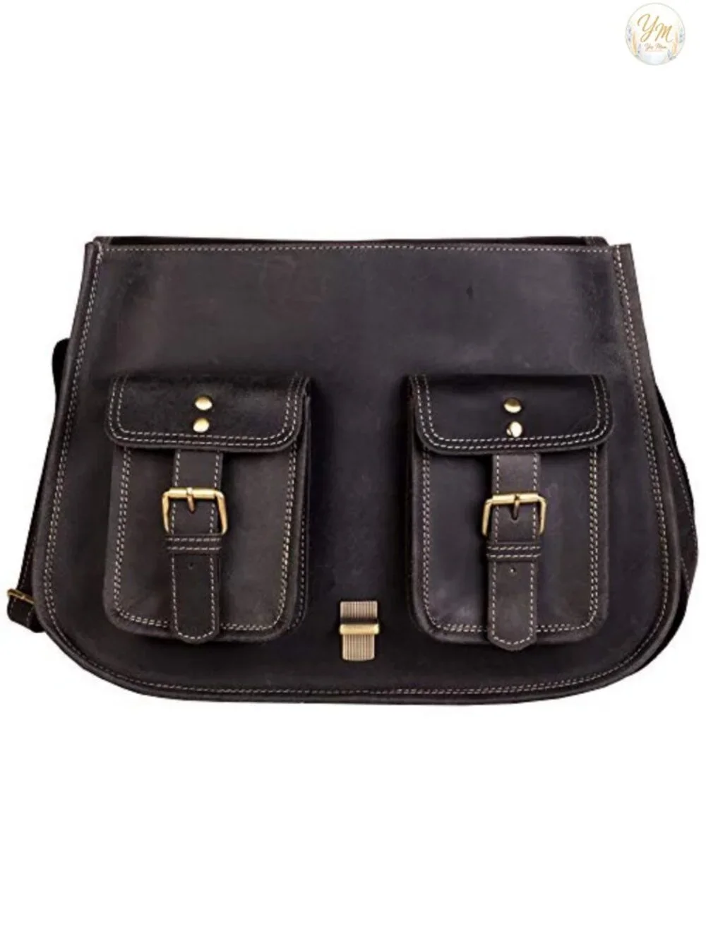 Handcrafted Buffalo Leather Satchel Crossbody Shoulder Bag for Women